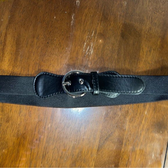 SIGNATURE BELTED STRIPED DRESS SCOOP NECK WOMENS CASUAL SLEEVELESS SIZE PLARGE - Picture 7 of 16